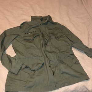 army green jacket with studs